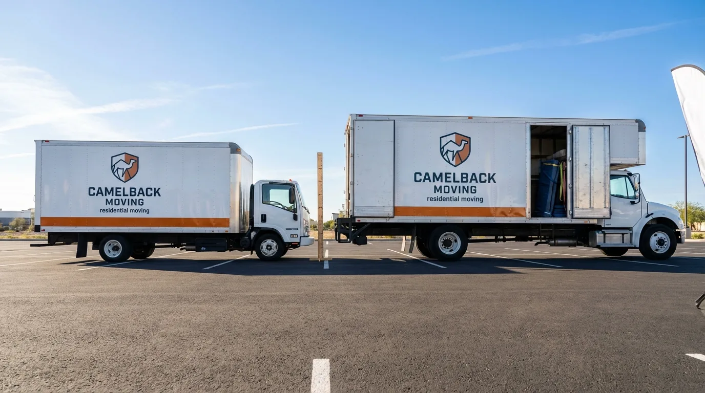 Moving truck size capacity guide in Derwood